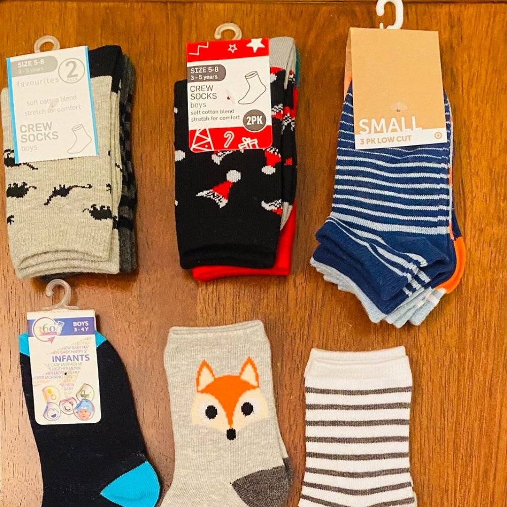 BRAND NEW Toddler Kid Boy 3-5 Years Socks Bundles